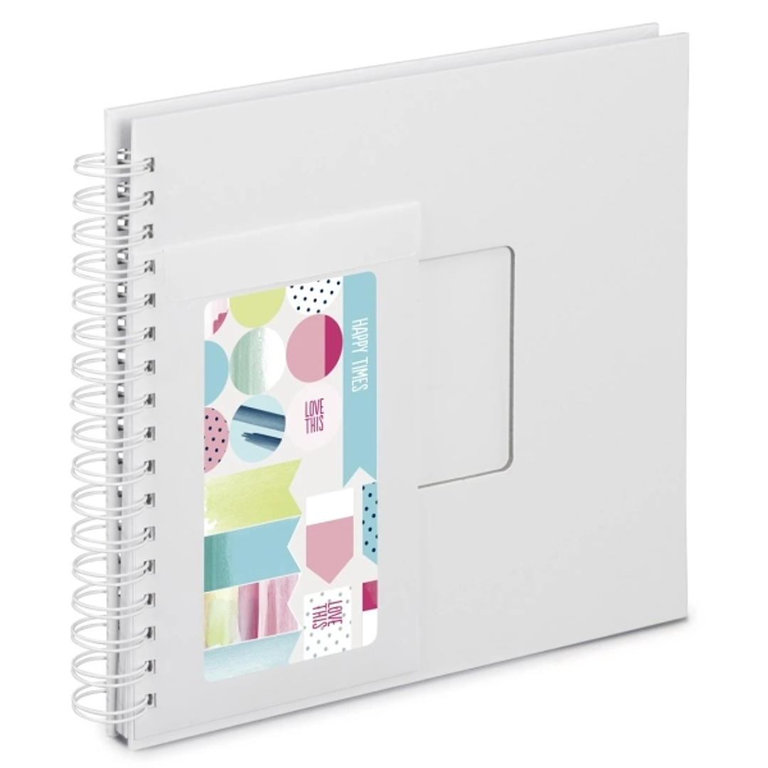 Hama Album de Fotos con Espiral - 50 Paginas Blancas - 28x24cm - Color Blanco 1