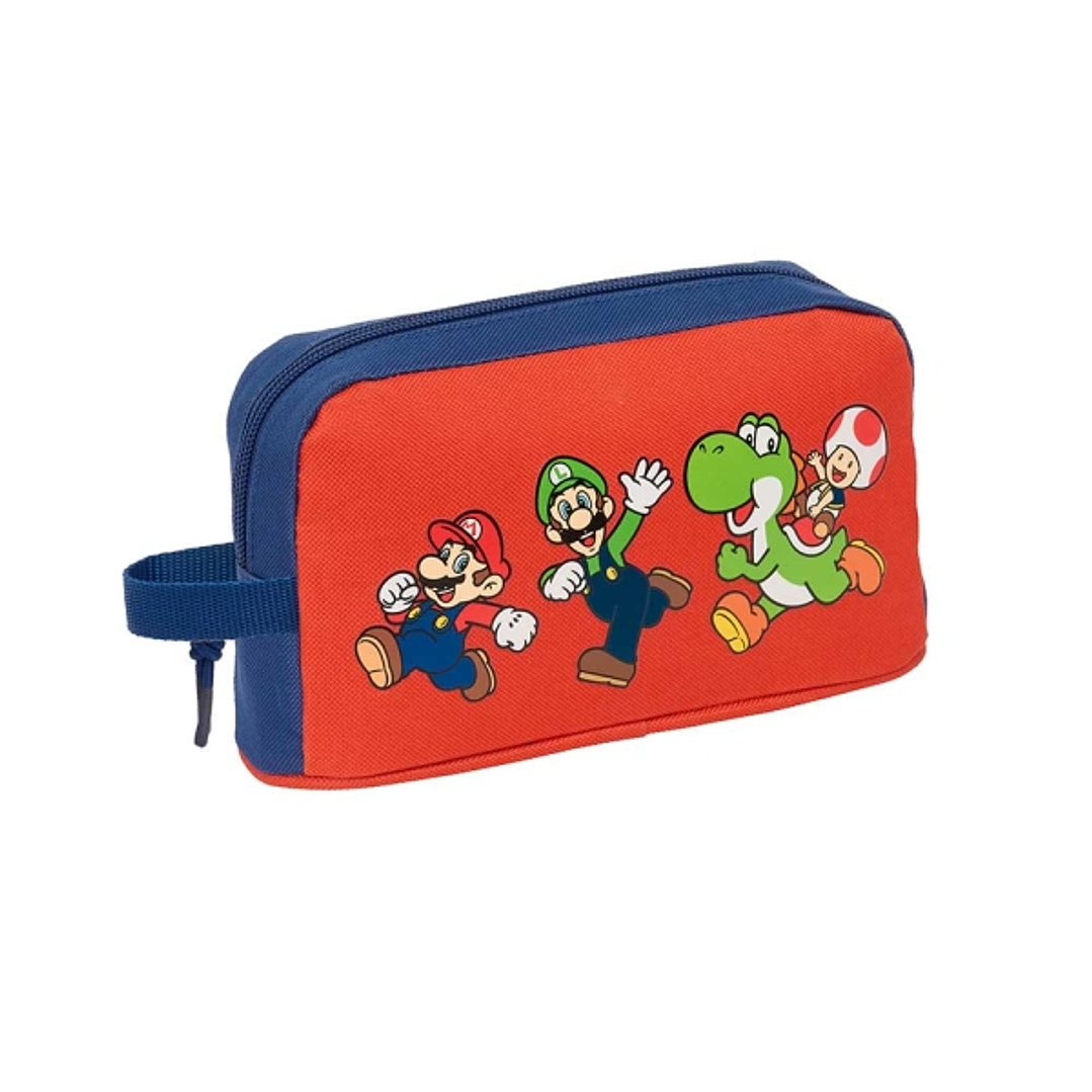 Safta Super Mario Mamma Mia Portadesayunos Termico de 1.7L - Interior Forrado en Aluminio - 215x65x120mm - Color Rojo y Azul 1