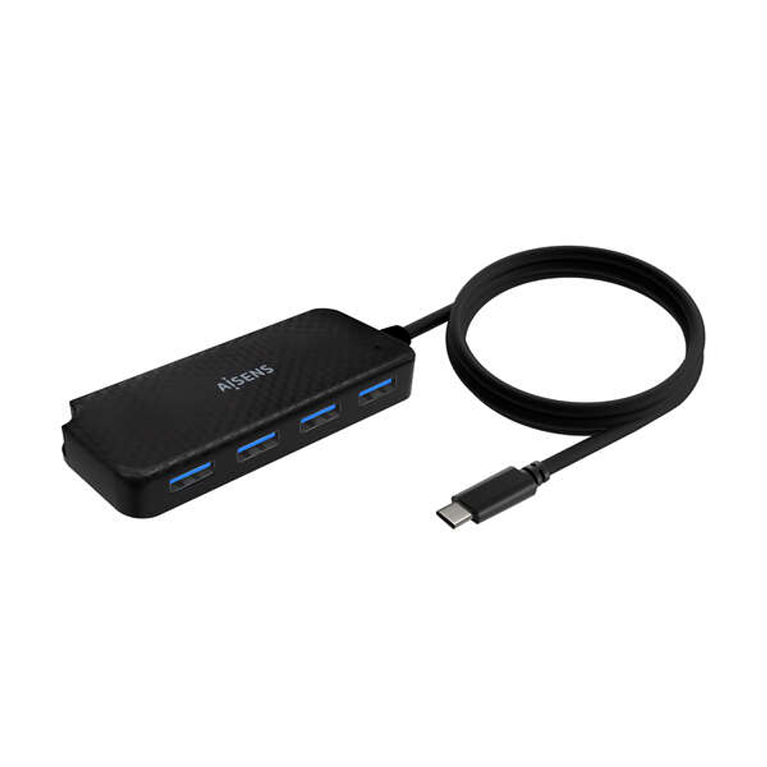 Aisens Hub USB 3.1 USB-C - USB-C/M-4Xtipo A/H - 60cm - Color Negro 1