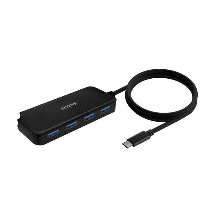 Aisens Hub USB 3.1 USB-C - USB-C/M-4Xtipo A/H - 60cm - Color Negro 1