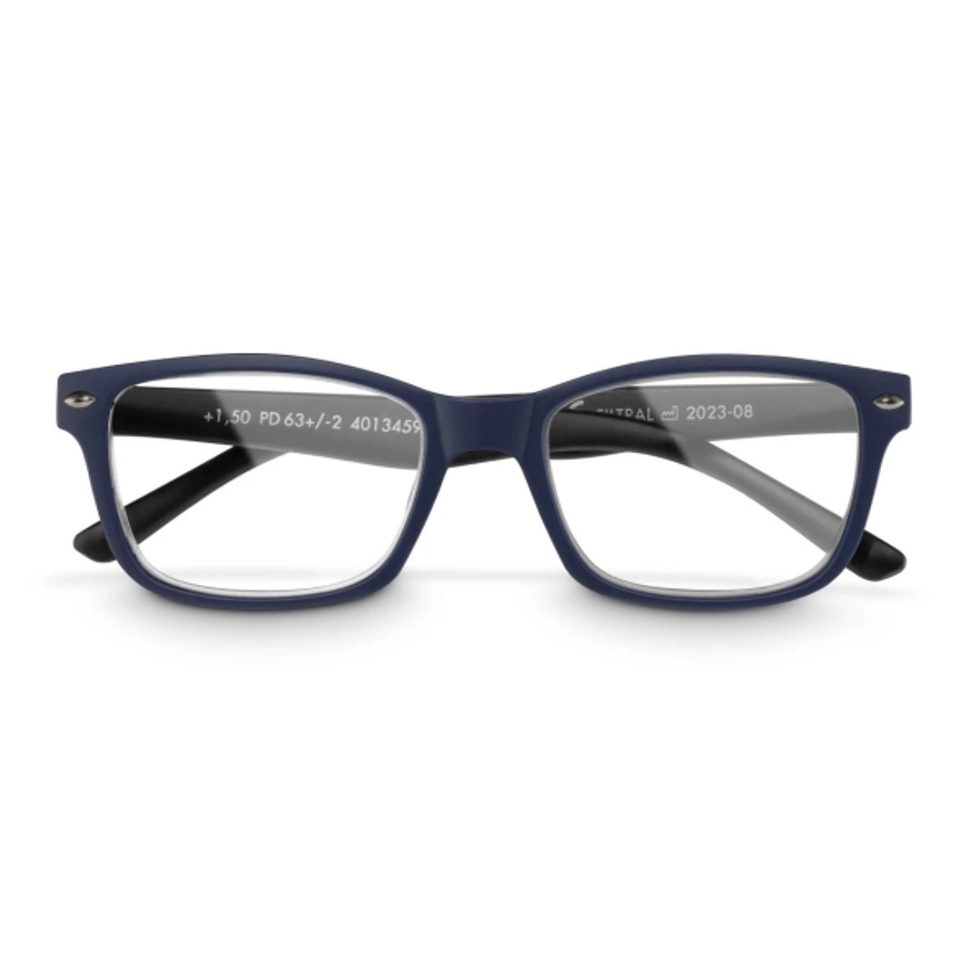Hama Gafas de Lectura de +2.5 Dioptrias - Montura de Plastico Reciclado - Unisex - Color Azul y Negro 1
