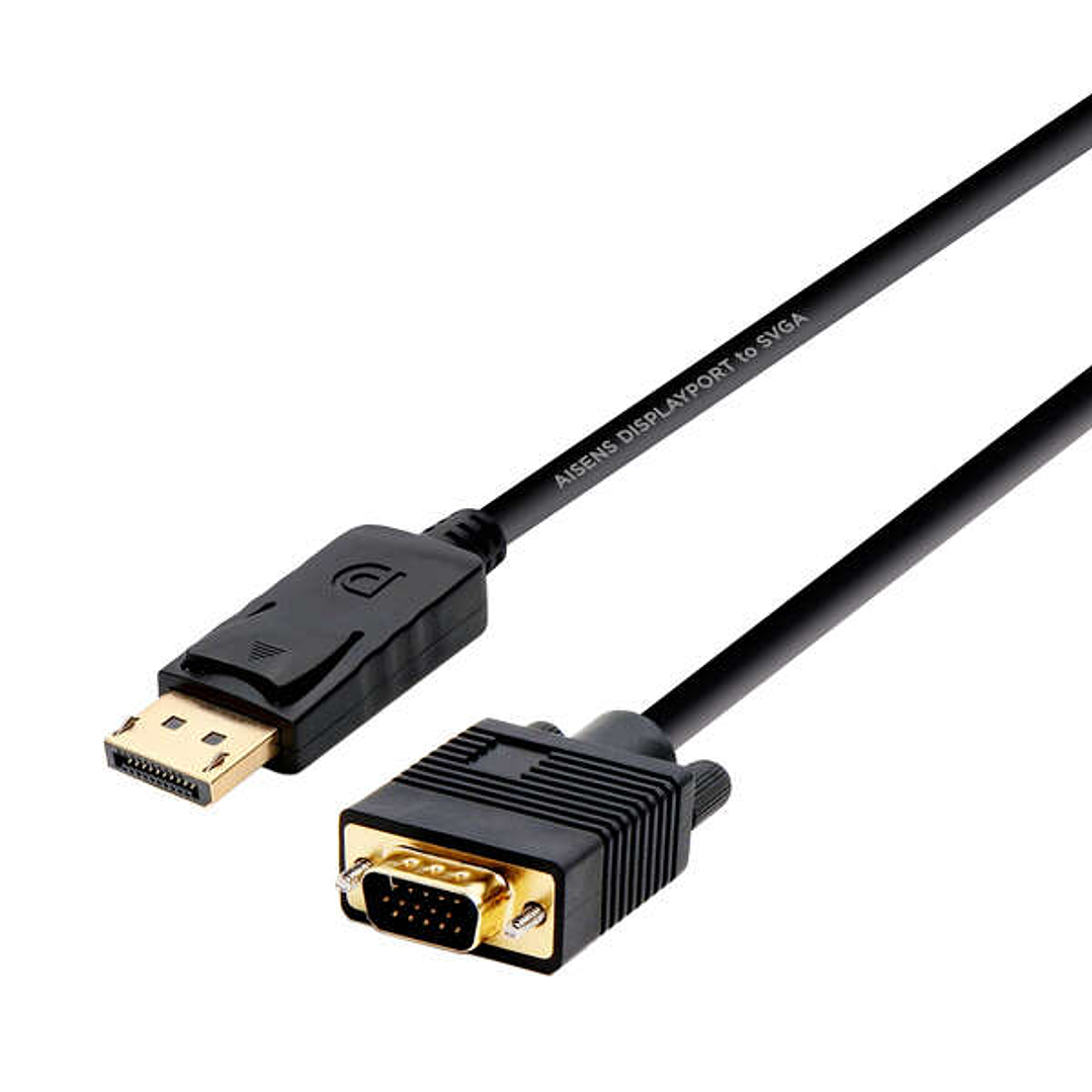Aisens Cable Conversor Displayport a VGA - DP/M-VGA/M - 2.0m - Color Negro 1