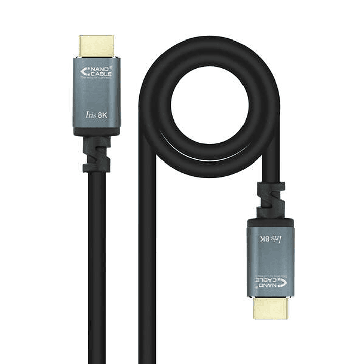 Nanocable Cable HDMI 2.1 Iris 8K A/M-A/M - 5m - Color Negro 1