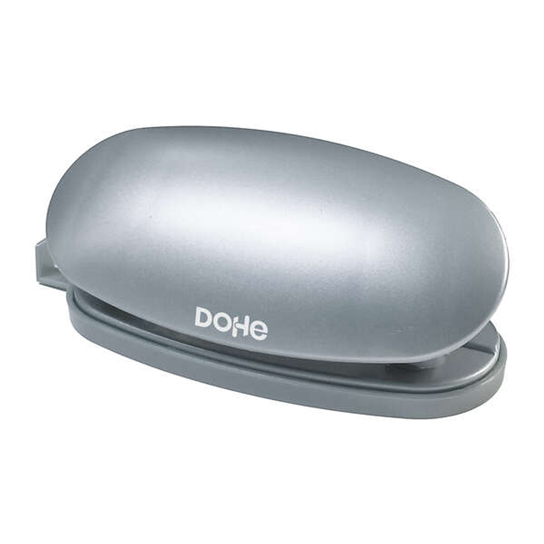 Dohe Taladro de Sobremesa Resistente - Capacidad de Taladro hasta 16 Hojas - Guia para Regular Tamaño de Papel - Cubeta para Residuos de Gran Capacida 1