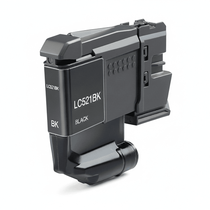 Brother LC521 Negro Cartucho de Tinta Pigmentada Generico - Reemplaza LC521BK 1