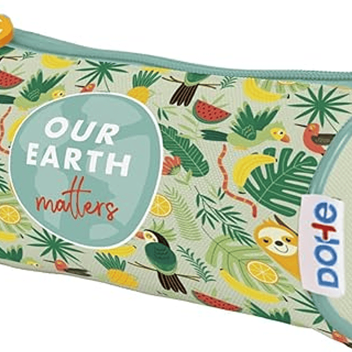 Dohe WWF Tropic Portatodo Simple Redondo - Cierre con Cremallera y Tirador de Goma 1