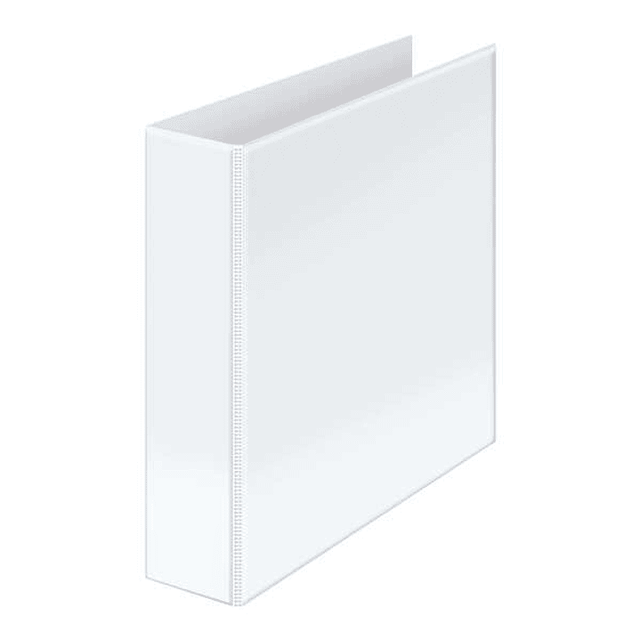 Dohe Carpeta Canguro Basic A4 - 4 Anillas Mixtas 65mm - Bolsa en Lomo y Portada - Carton Forrado - Color Blanco 1