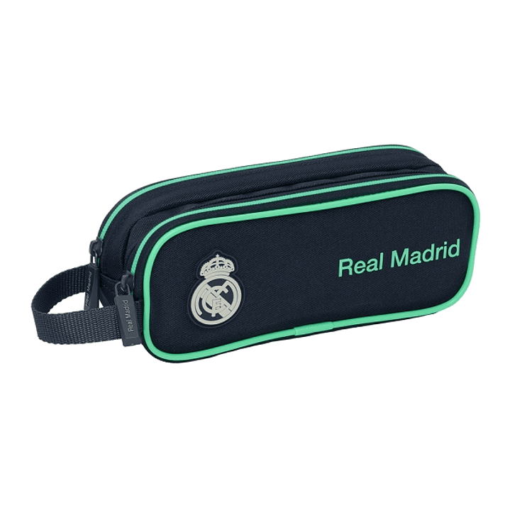 Safta Real Madrid 2ª Equipacion 25/26 Portatodo - 2 Compartimentos con Cremalleras - Asa Lateral - 1L - 210x60x80mm - Color Azul Marino 1