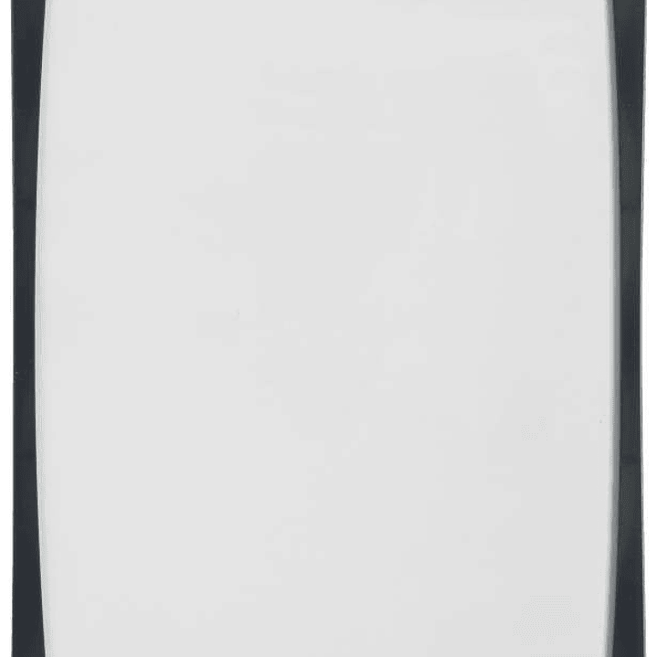 Nobo Mini Pizarra Magnetica con Marco Arqueado 215x280 - Elegante Diseño Plateado y Negro - Almohadillas Adhesivas e Imanes Incluidos - Blanco 1