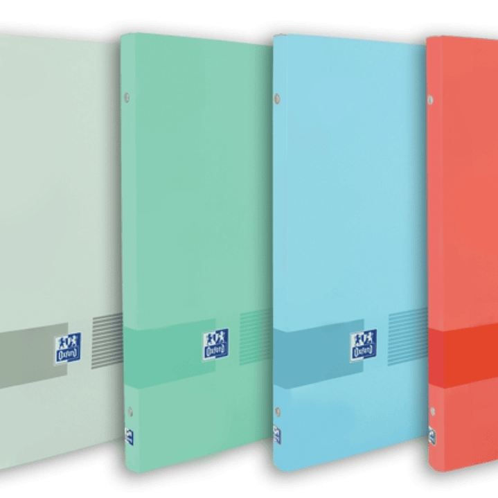Oxford & You A4+ Carpeta Clasificadora con 12 Separadores de Cartulina - Tapa Extradura - Cierre con Goma Elastica - Colores Surtidos 1