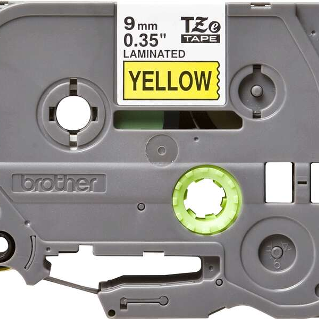 Brother TZe621 Cinta Laminada Original de Etiquetas - Texto negro sobre fondo amarillo - Ancho 9mm x 8 metros 1