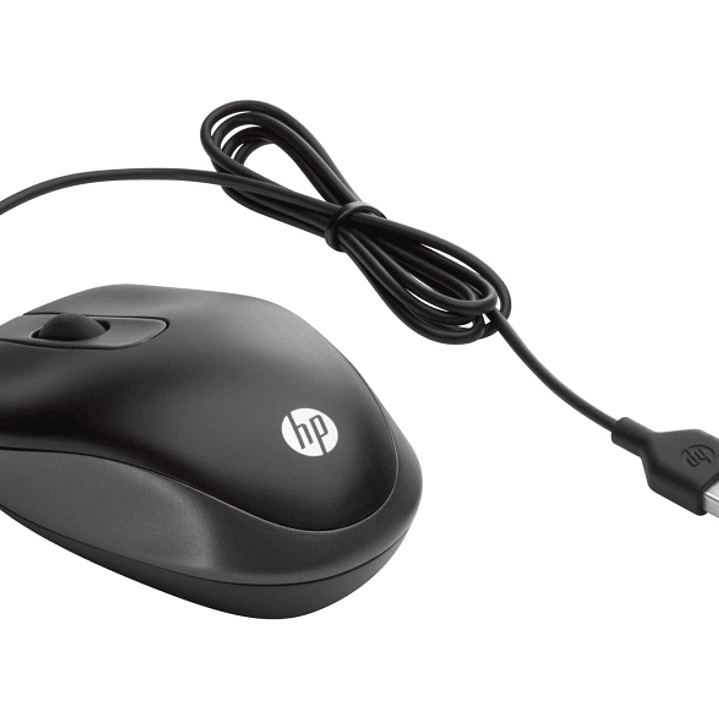 HP Travel Mouse Raton USB - 1000 DPI - Diseño Ultraligero y Supercompacto para Viaje - 2 Botones + Rueda de Desplazamiento - Ambidiestro - Color Negro 1