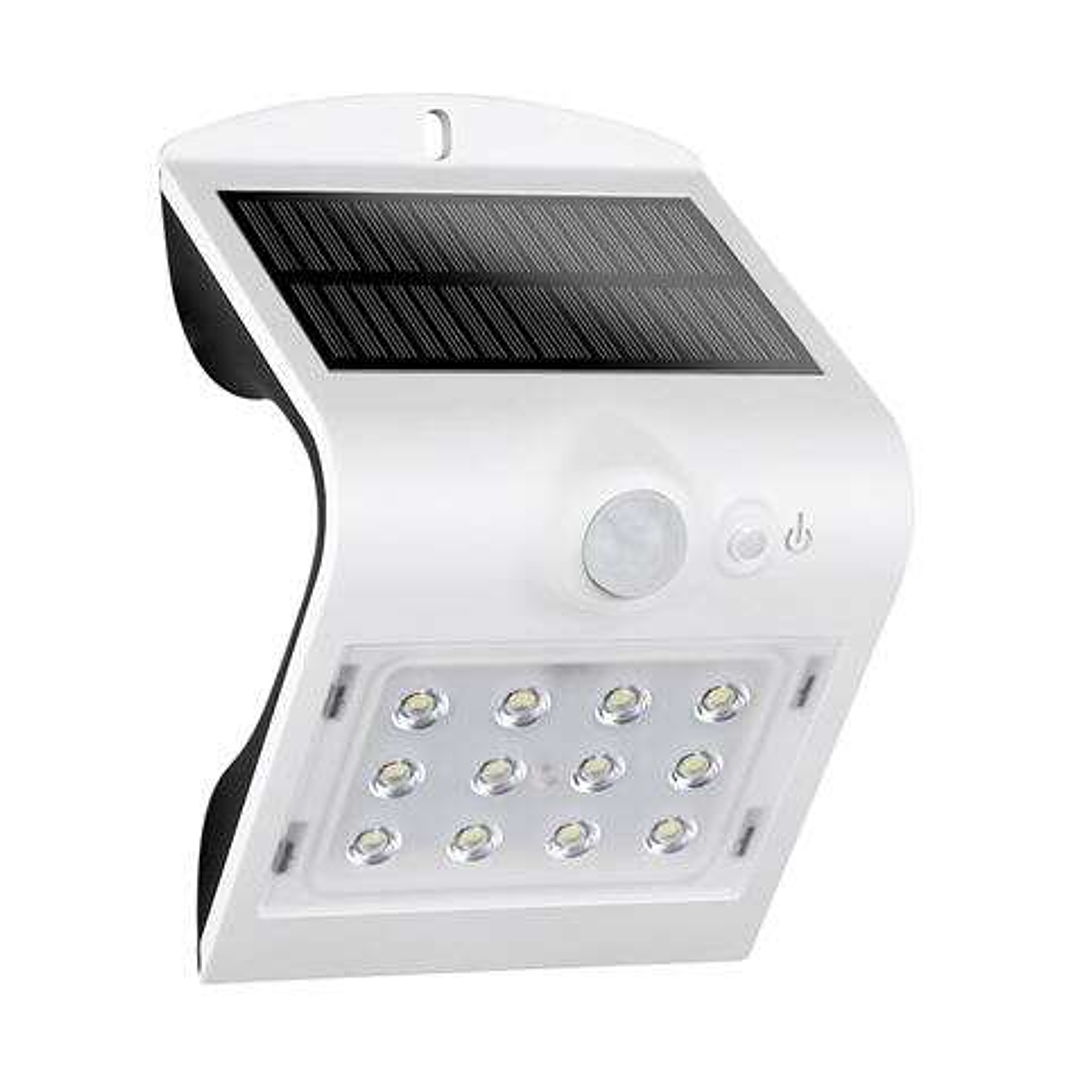 Elbat Aplique LED Solar - 1.5W - 220lm - Doble Iluminacion - Blanco 1
