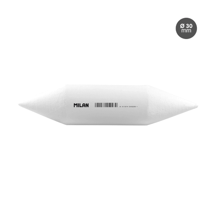 MilanPack de 3 Difuminos - Diametro de 30mm - Recomendado para Bellas Artes - Color Blanco 1