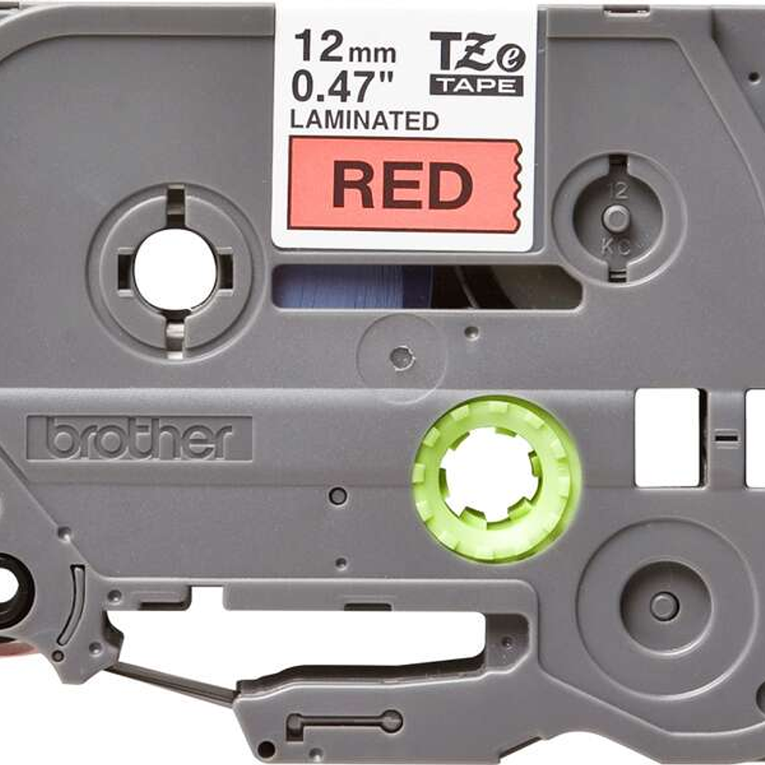 Brother TZe431 Cinta Laminada Original de Etiquetas - Texto negro sobre fondo rojo - Ancho 12mm x 8 metros 1