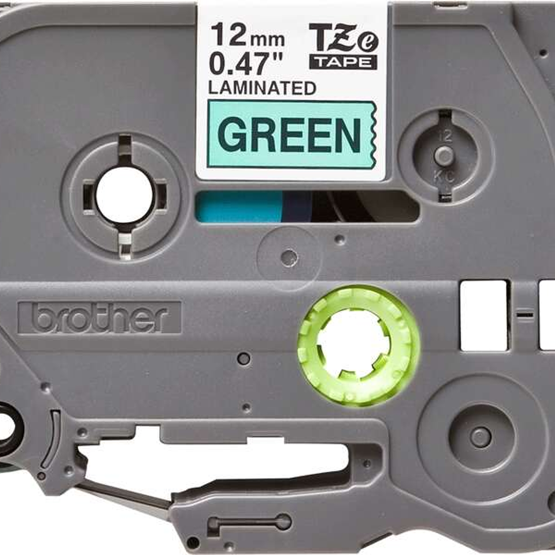 Brother TZe731 Cinta Laminada Original de Etiquetas - Texto negro sobre fondo verde - Ancho 12mm x 8 metros 1