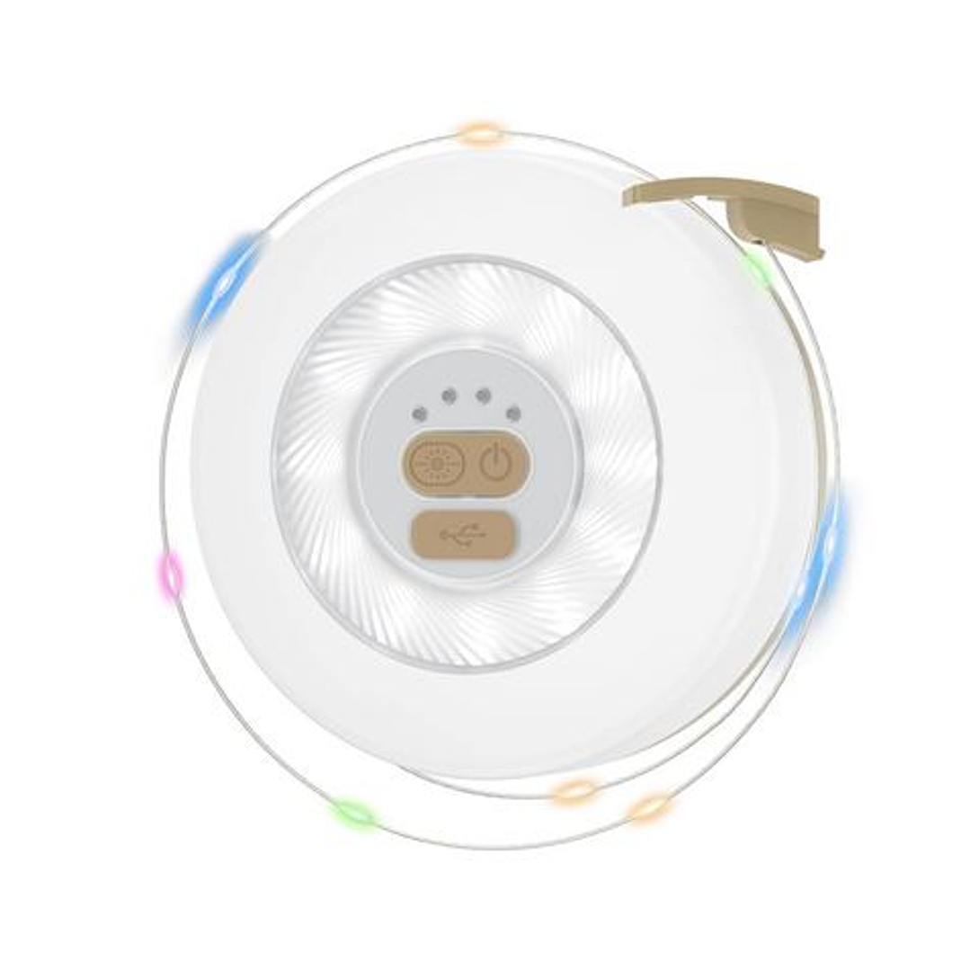 XO YH13 Guirnalda LED 10m + Linterna de Camping 360º - Color Blanco 1