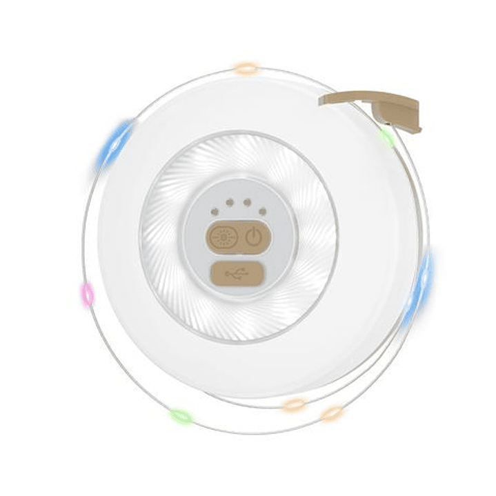 XO YH13 Guirnalda LED 10m + Linterna de Camping 360º - Color Blanco 1