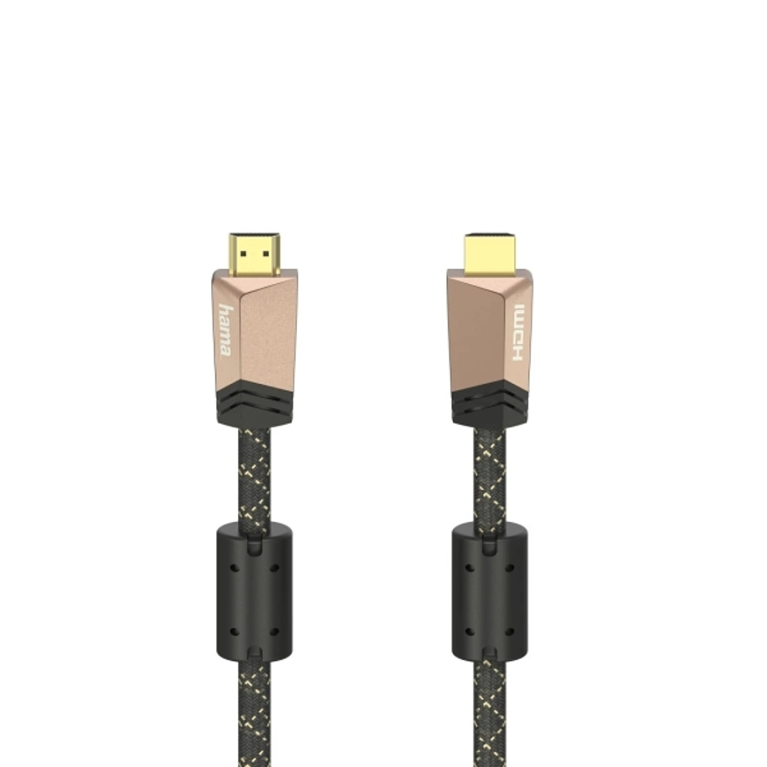 Hama Prime Cable HDMI 4K Macho - Longitud 1.5m - Soporta ARC - Terminales Chapados en Oro - Ethernet - Velocidad hasta 18Gbps - Blindaje Completo - Co 1