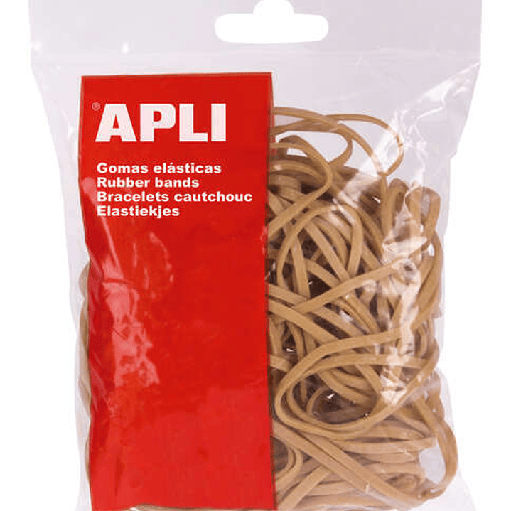 Apli Gomas Elasticas de Caucho Natural - Ø 100 x 2mm - Gran Elasticidad y Resistencia - 1kg de Contenido 1