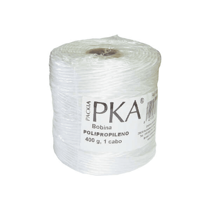 Dohe Bobina de Cuerda para Paqueteria 400g - Polipropileno Resistente - Ideal para todo tipo de Aplicaciones - Especialmente Diseñada para Paqueteria 1