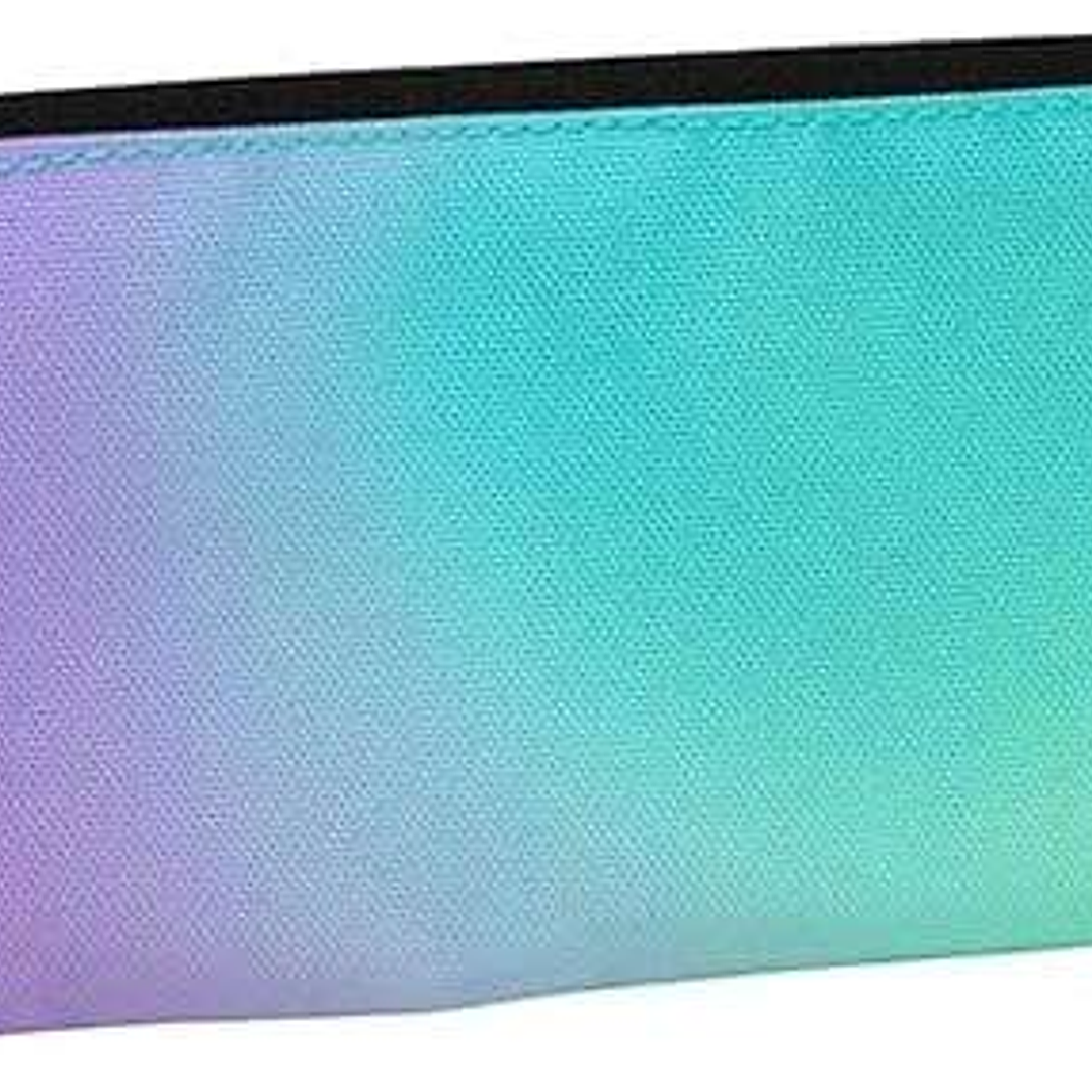 Milan Sunset Estuche Pequeño Plano Rectangular - Tejido Resistente a las Roturas y Rasgaduras - Medidas 23x9x1.3cm - Color Turquesa 1