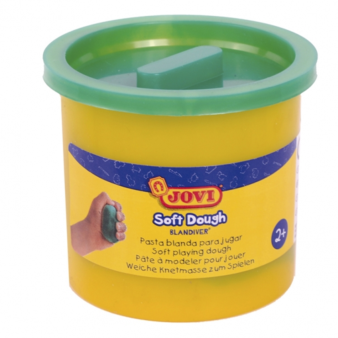 Jovi Soft Dough Blandiver Pack con 5 Botes de Pasta de Modelar 110gr - Blanda y Flexible - Facil de Amasar y Moldear - Ideal para Iniciacion al Modela 1