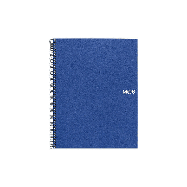 Miquel Rius Notebook6 Cuaderno de Espiral Formato A5 - 150 Hojas de 70gr Microperforadas con 2 Taladros - Cubiertas de Polipropileno - Cuadricula 5x5  1