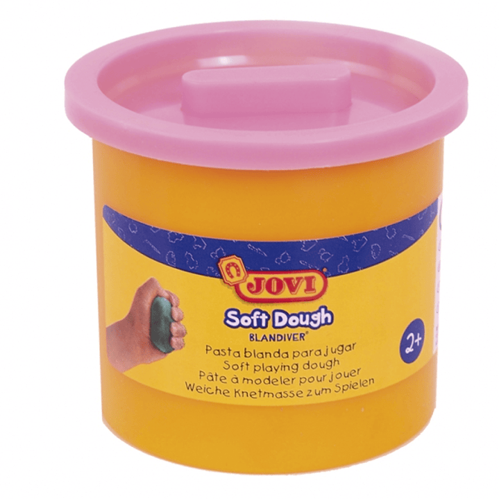 Jovi Soft Dough Blandiver Pack con 5 Botes de Pasta de Modelar 110gr - Blanda y Flexible - Facil de Amasar y Moldear - Ideal para Iniciacion al Modela 1