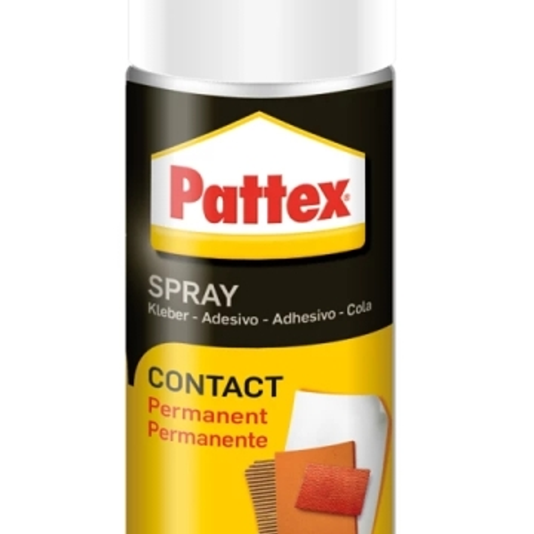 Pattex Contact Spray Cola de Contacto en Spray 400 ml - Pega con Maxima Resistencia - Para una Amplia Variedad de Materiales - Ideal para Madera, Pape 1
