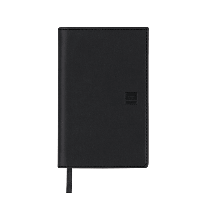 Finocam Ibis Agenda Plana - Anual 2026 - Formato Pl3 - 90x10x10mm - Semana Vista Horizontal - Color Negro 1