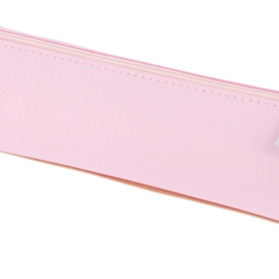 Oxford Live & Go Estuche Cuadrado Pequeño - Material Acolchado - Goma Elastica para unirlo al Cuaderno - Color Rosa 1
