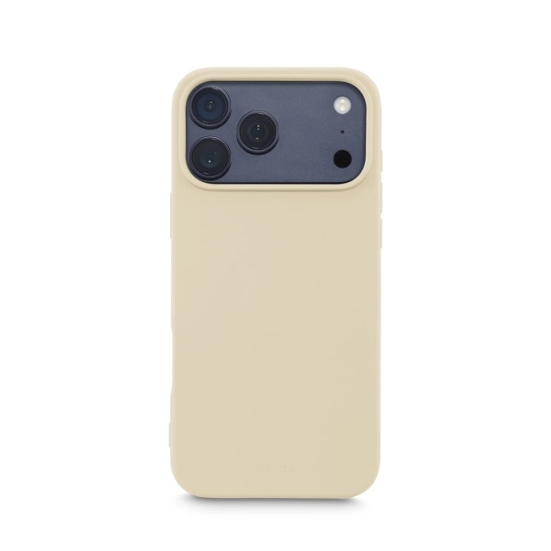 Hama Fantastic Feel Funda para iPhone 17 Pro Max - Antideslizante - Poliuretano Termoplastico - Bordes Elevados - Color Beige 1