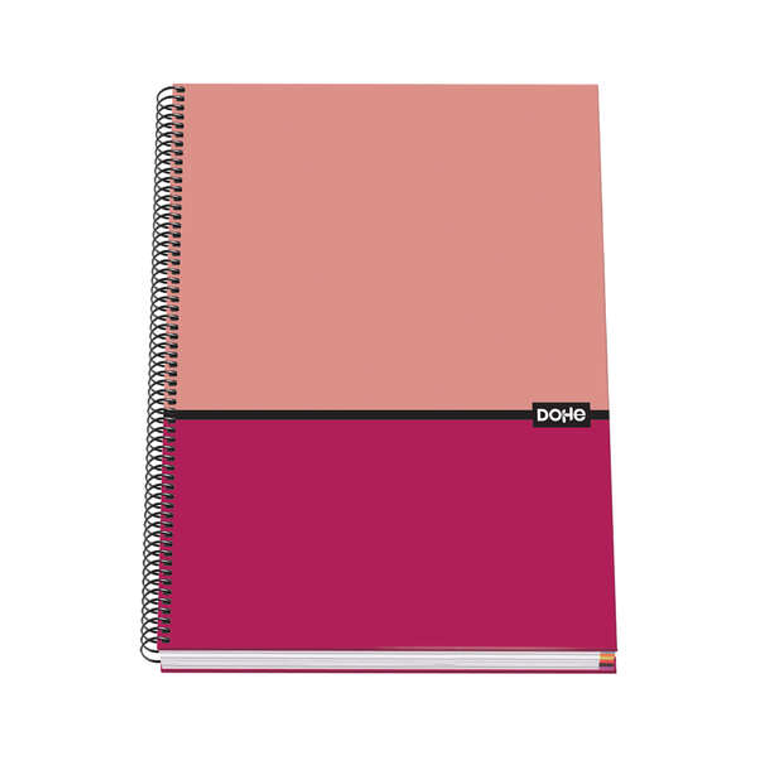 Dohe Cuaderno Espiral Tapa Dura A4 - 228x300mm - Cubierta Carton Forrado - Interior 100 Hojas Offset 90g - Cuadricula 5mm 1