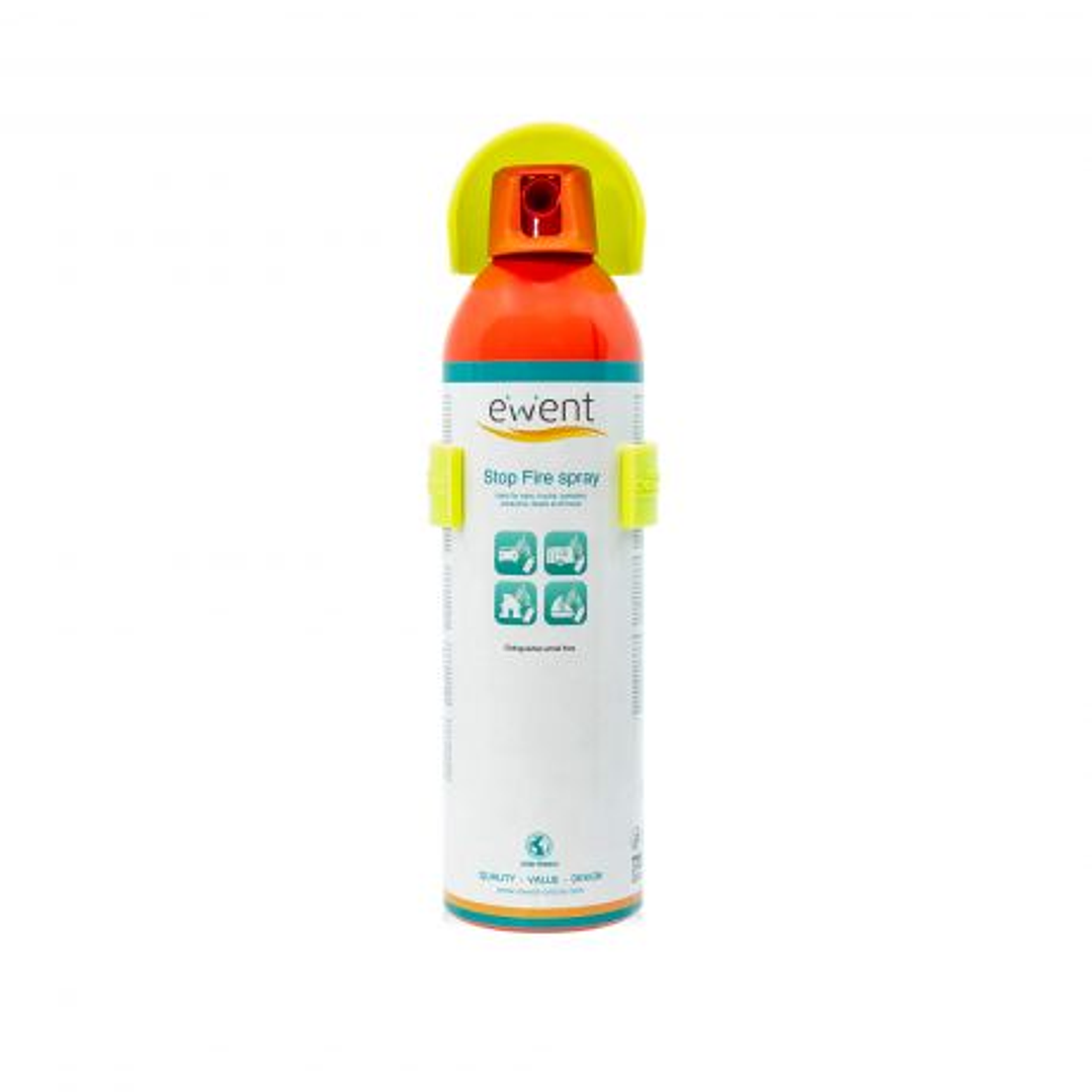 Ewent Spray Extintor para Pequeños Fuegos - Ideal para Automoviles, Camiones, Autocaravanas etc... - Certificado A, B, C y E 1