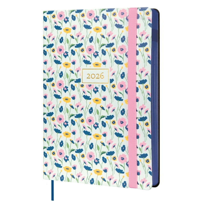 Finocam Flexi Joy Agenda en Catalan - Anual 2026 - Tapa Blanda - Formato FA5 - 151x23x214mm - 1 Dia por Pagina - Tematica de Flores 1