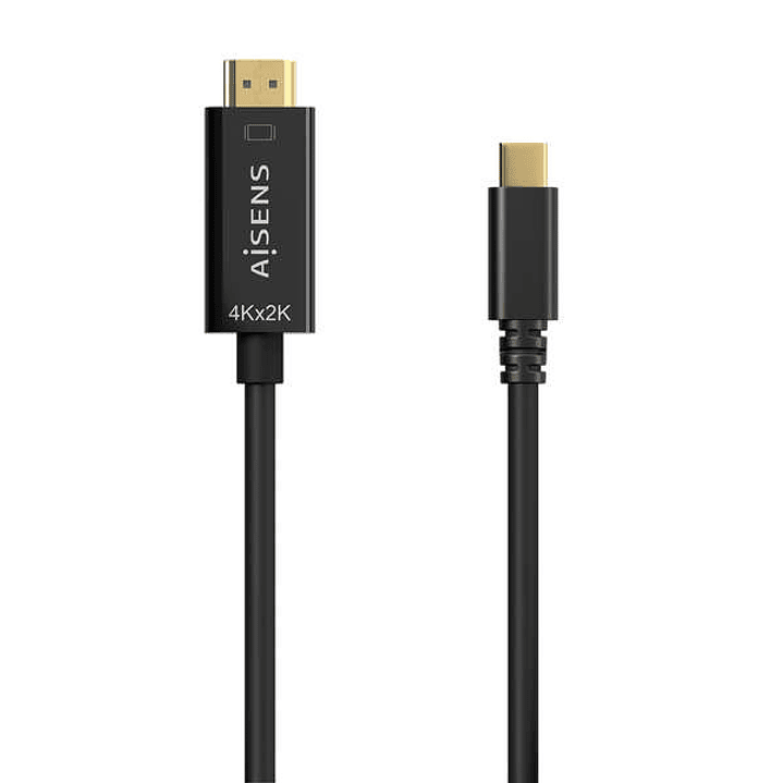 Aisens Cable Conversor USB-C a HDMI 4K@30HZ - USB-C/M-HDMI/M - 1.8M - Color Negro 1