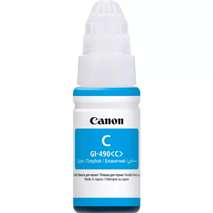 Canon GI490 Cyan Botella de Tinta Original - GI490C/0664C001 1