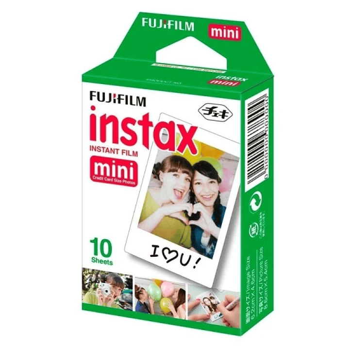 Fujifilm Instax mini Pack de 10 Peliculas de Fotos Instantaneas - Validas para todas las Camaras mini de Instax - Formato de Impresion (Tamaño de la I 1
