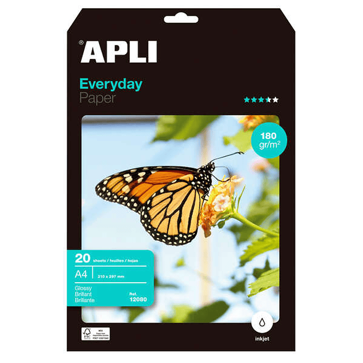 Apli Papel Fotografico Everyday A4 180g 20 Hojas 1