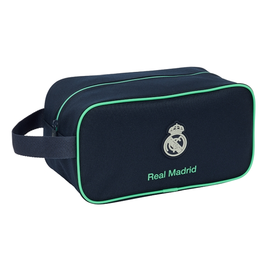 Safta Real Madrid 2ª Equipacion 25/26 Zapatillero - Asa Lateral - 6L - Material Resistente - 290x140x150mm - Color Azul Marino 1