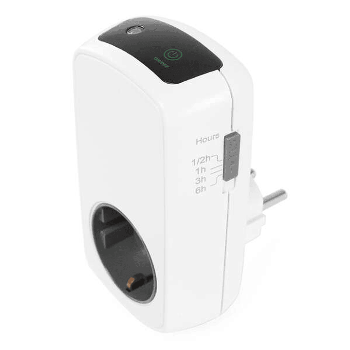 Orbegozo Pg 50 Programador Analogico Eficiente - Panel Tactil LED - Temporizador 30min a 6 Horas - Potencia Maxima 3680W - Ahorro Energetico 1