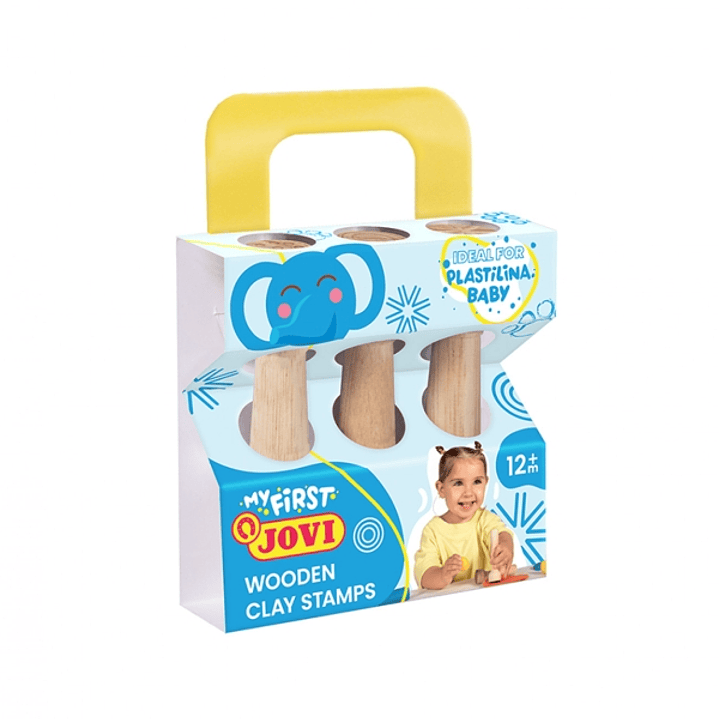 Jovi My First Plastilina Kit de Modelaje con 3 Estampadores de Madera 1