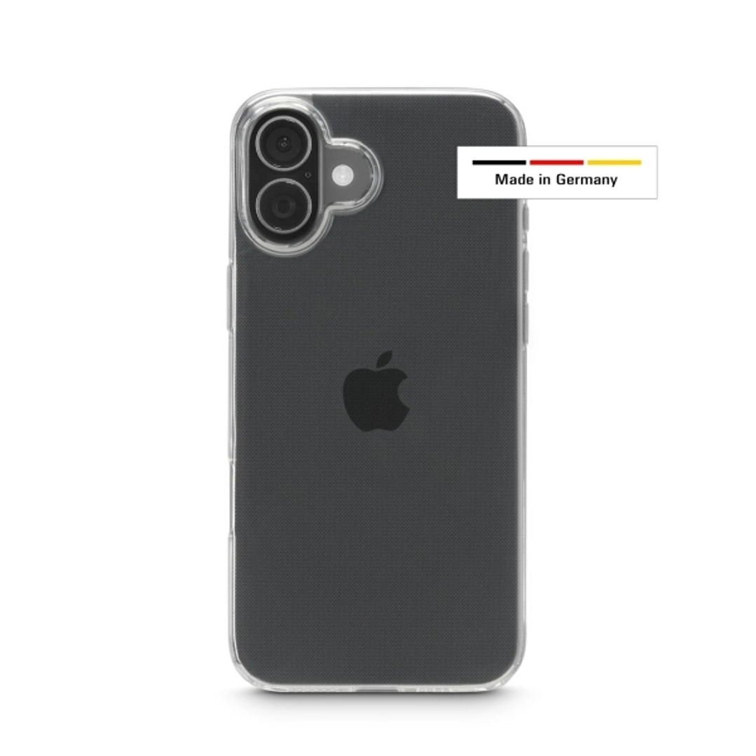 Hama Always Clear Funda para iPhone 17 - Antideslizante - Poliuretano Termoplastico - Bordes Elevados - Color Transparente 1