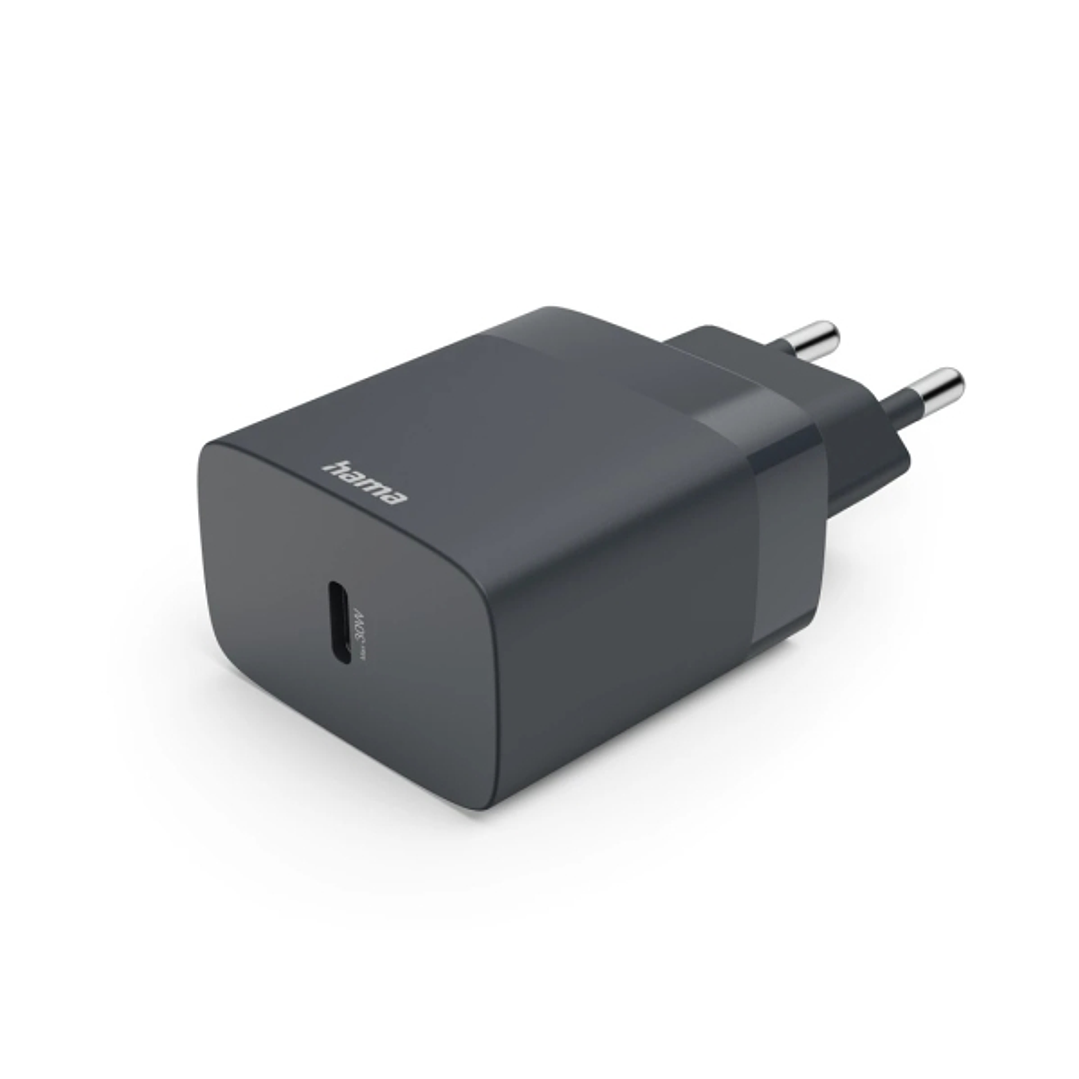 Hama Cargador de Pared - Potencia 30W - USB-C - Power Delivery - Color Gris 1