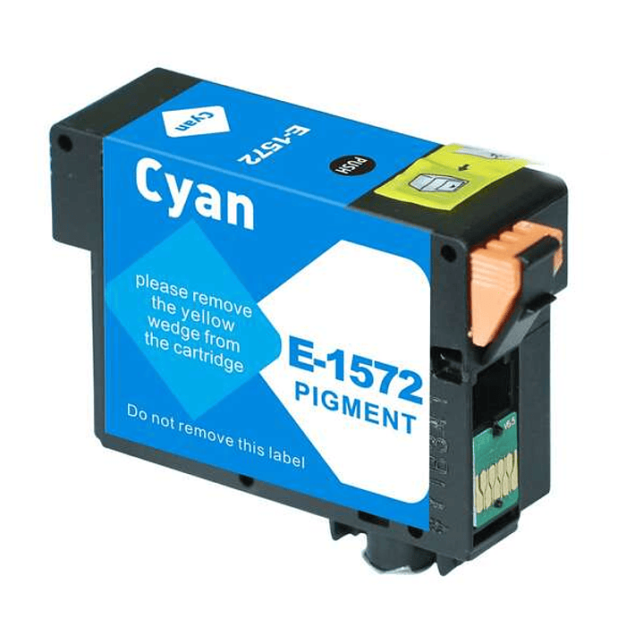 Epson T1572 Cyan Cartucho de Tinta Pigmentada Generico - Reemplaza C13T15724010 1
