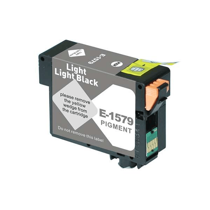 Epson T1579 Negro Light Light Cartucho de Tinta Pigmentada Generico - Reemplaza C13T15794010 1