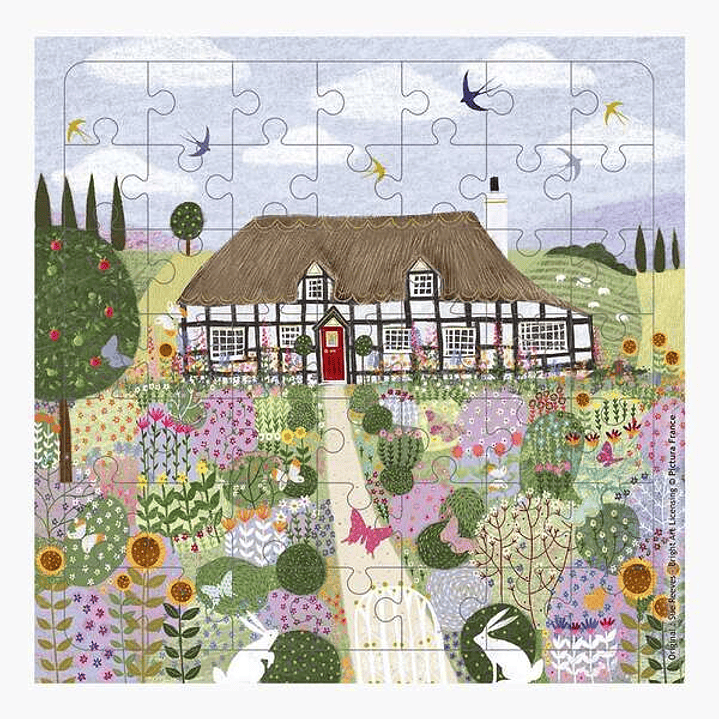 Pictura Tarjeta Puzzle - 15.5x15.5cm - Tematica Casa de Campo - 49 Piezas - Incluye Tarjeta Plegada y Sobre Blanco - Certificacion FSC 1