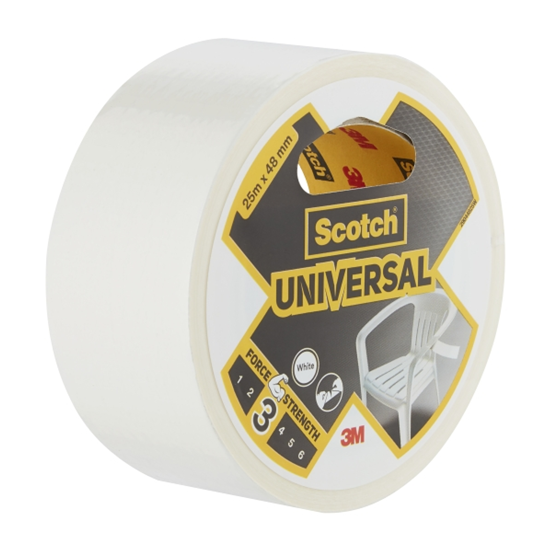 Scotch Cinta Adhesiva Americana -  48mm x 25m - Color Blanco 1