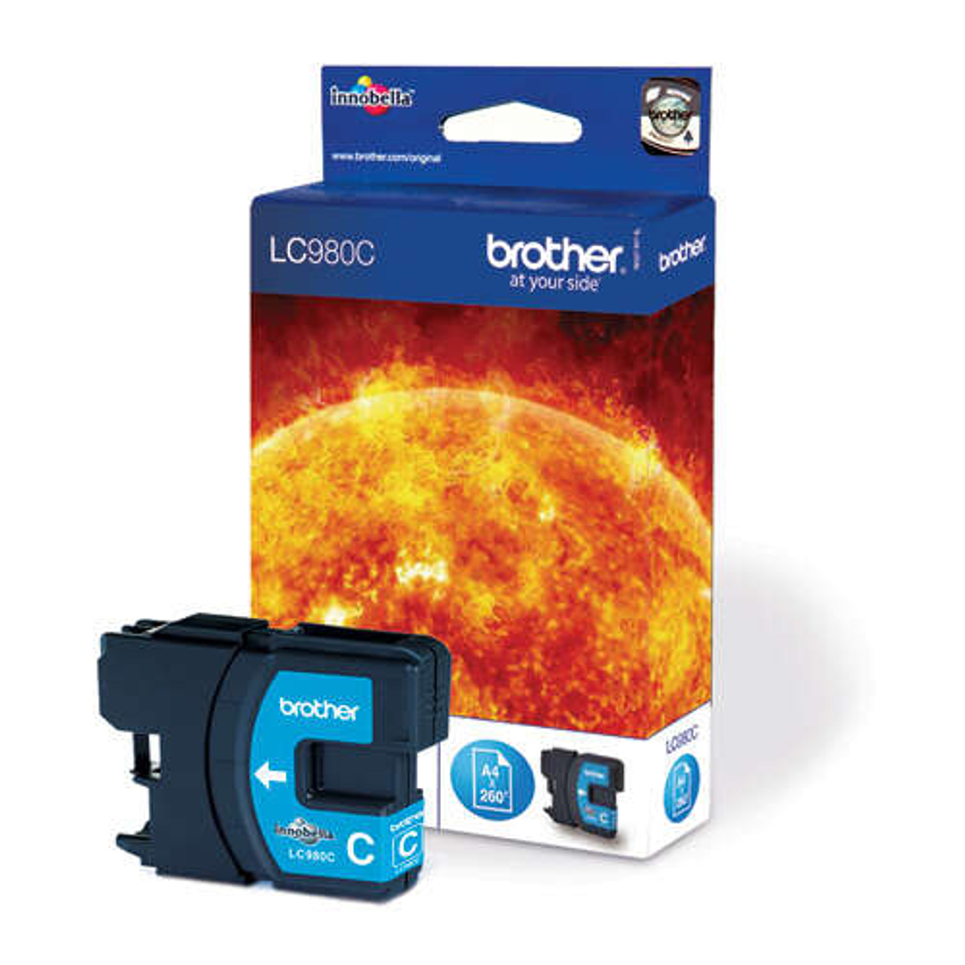 Brother LC980 Cyan Cartucho de Tinta Original - LC980C 1